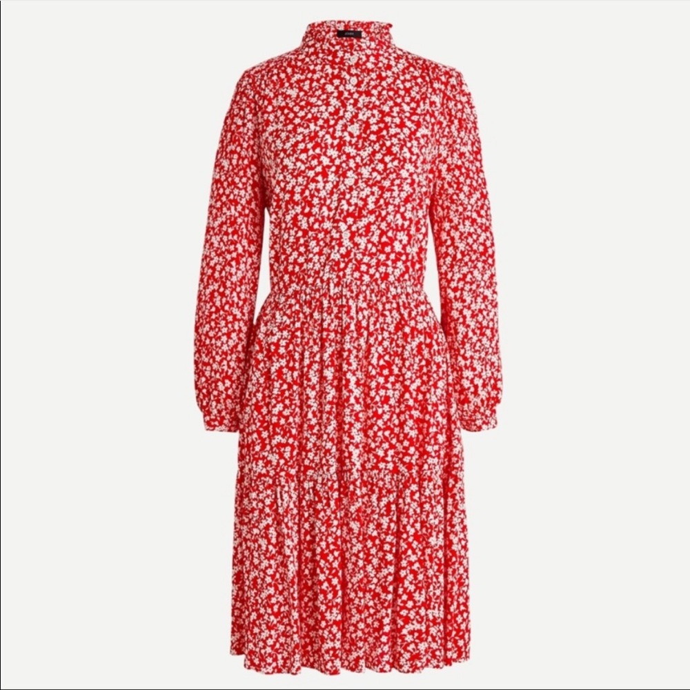 J Crew shirt dress in tossed bouquet NWT - Picture 4 of 9